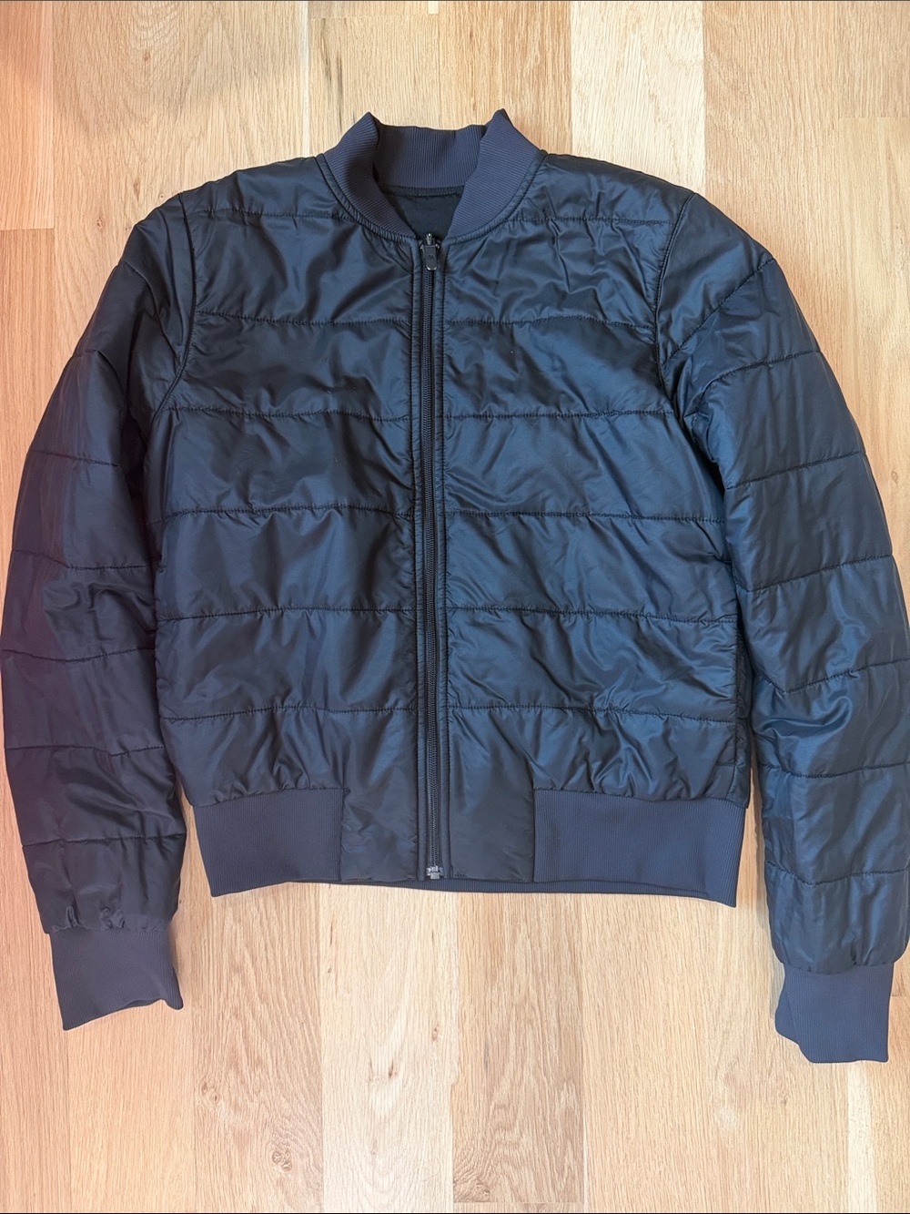 Women’s Black Quilted Bomber Jacket - Lightweight Puffer